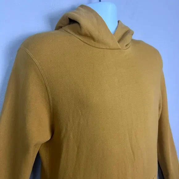 John Elliott Hooded Villain Pullover Sweatshirt Hoodie Size M 2‎ Mustard